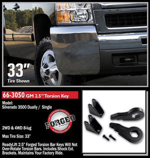 Readylift 66-3050 Leveling Kit Suspension||66-305000-10silverado3500hdd.Jpg||88||r90663050||893202