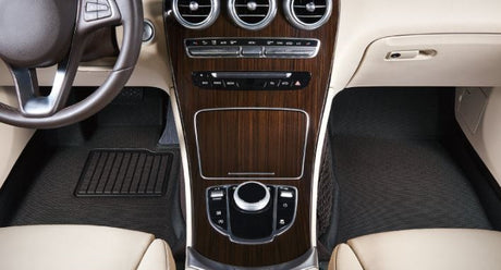 Product of 3D Mats KAGU L1KA05101509 Black Thermoplastic Rubber Of Carbon Fiber Texture Floor Liner 
