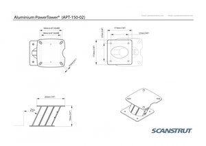 Scanstrut Apt-150-02 Radar Antenna Mount||apt-150-02_1.Png||86||scaapt15002||1118379