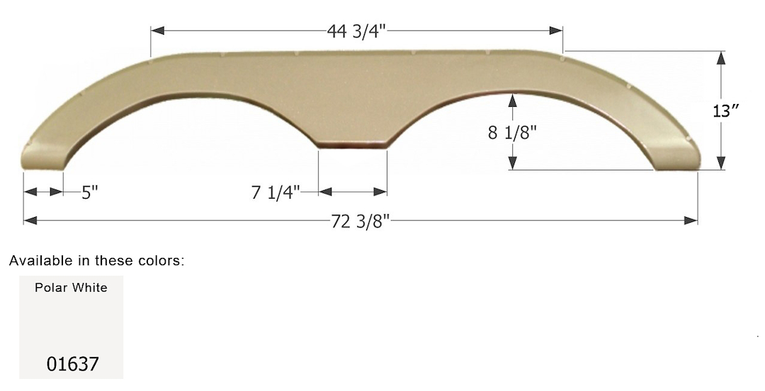Product of Icon 01637 Fender Skirt
