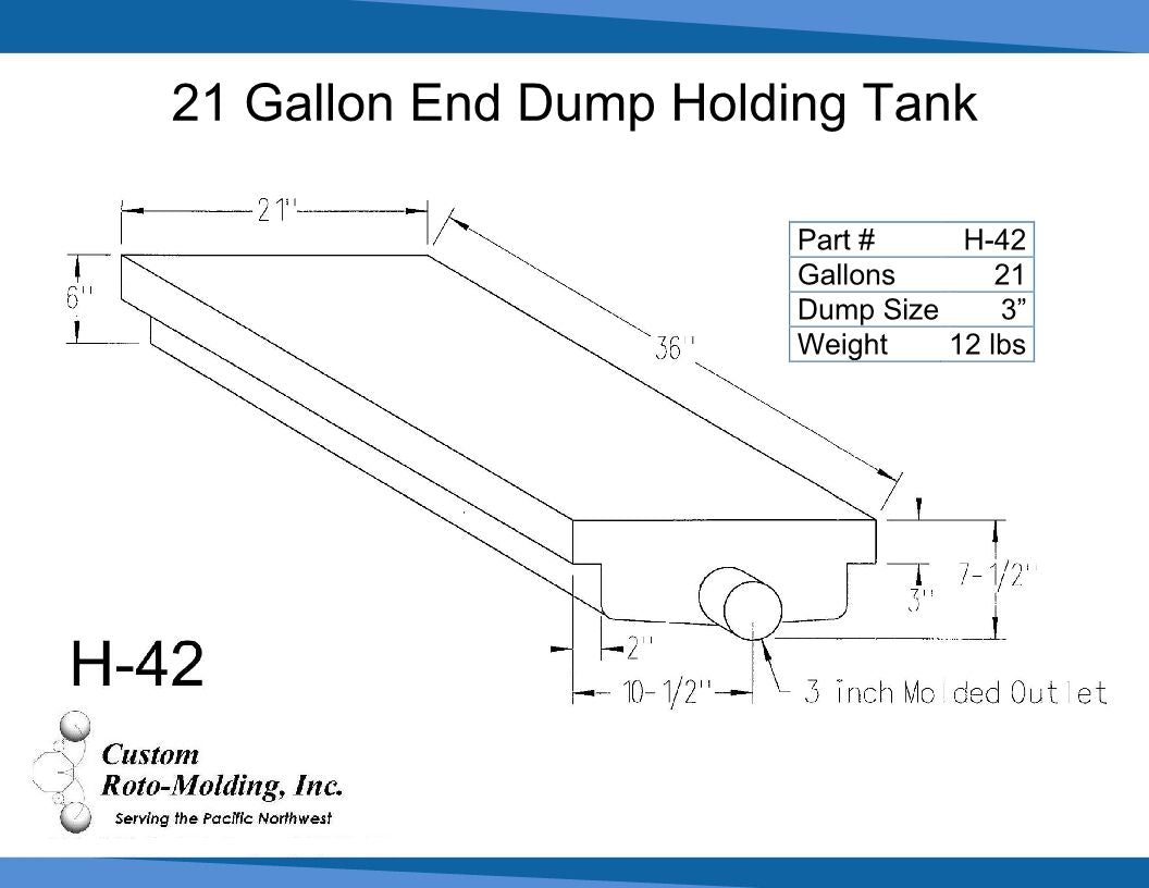 Product of Custom Rotor Molding H-42 Waste Holding Tank