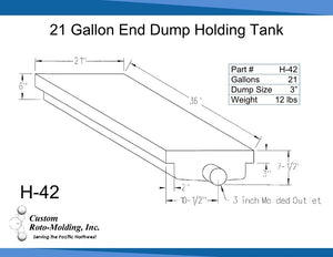 Product of Custom Rotor Molding H-42 Waste Holding Tank