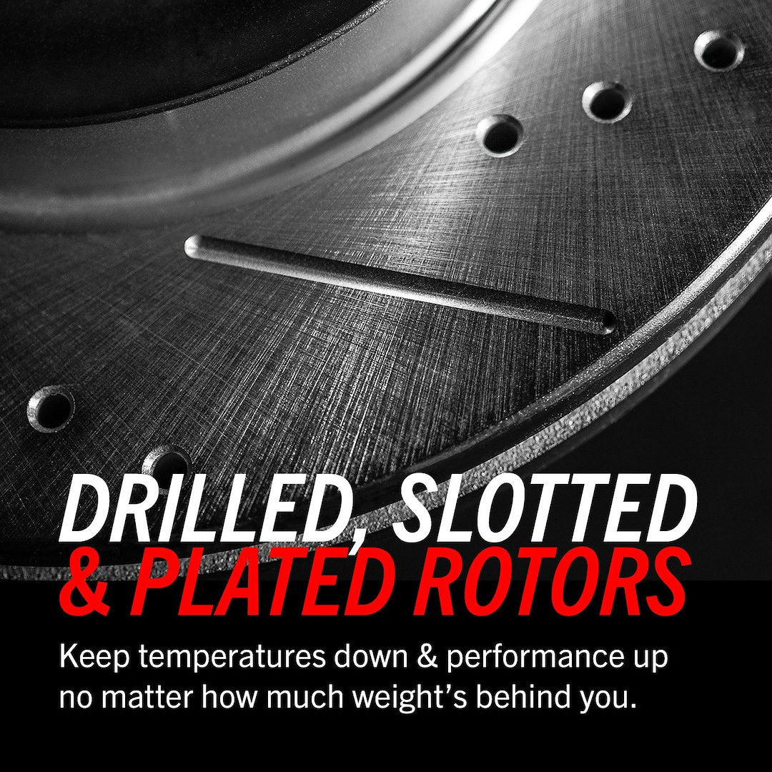 Product of Power Stop AR85154XL Evolution Series Drilled And Slotted 1-Piece Brake Rotor 