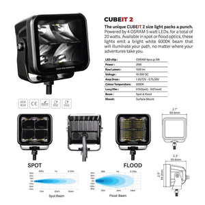 Product of Go Rhino 750200321SCS Driving/ Fog Light 