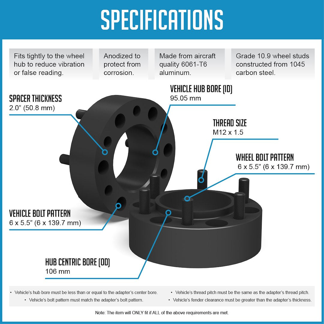 Coyote Wheel Accessories 6550-6550h-E95106a Wheel Adapter||6550-6550h-E95106a_2.Jpg||87||rev50he95106a||1699221