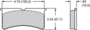 Product of Wilwood Brakes 150-8855K Street/ Racing Brake Pad - Set Of 4 
