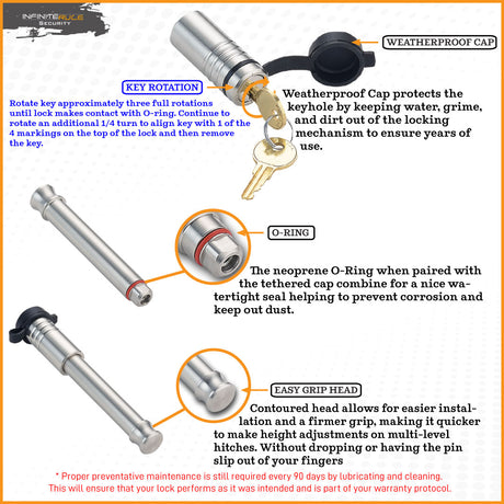 Infiniterule 61072-S Trailer Hitch Pin||61072-S_4.Jpg||89||inf61072s||2254447