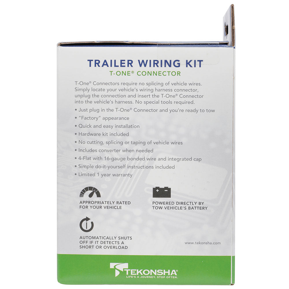 Product of Tekonsha 118779 Trailer End 4 Flat Trailer Wiring Connector 