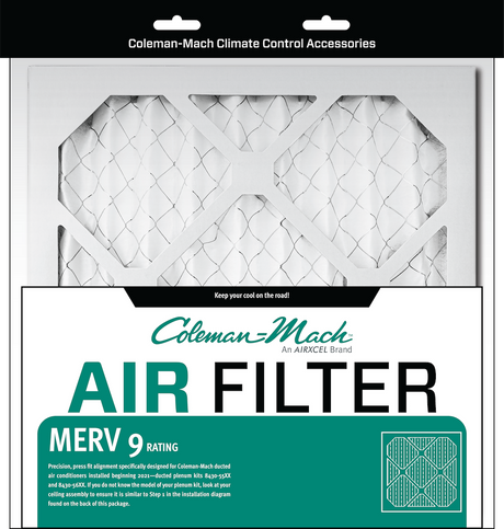 Coleman Mach 8430-3823 Air Conditioner Filter||8430-3823_Merv 9 12x12 Filter Front.Png||85||c7w84303823||1284795