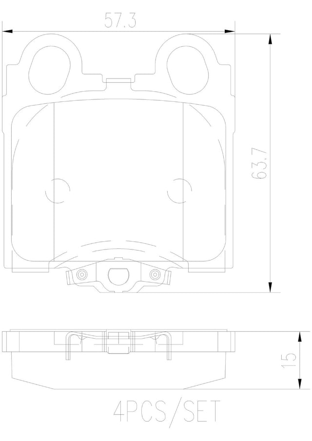 Product of Brembo P83045N Brake Pad - Set Of 4 