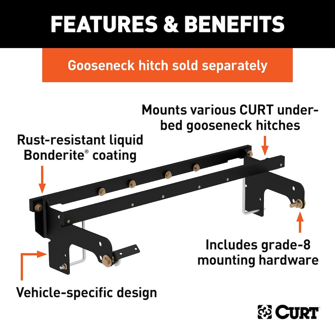 Curt 60652 Gooseneck Trailer Hitch Rail||60652_3008x1990_Fa.Jpg||86||c9360652||849894