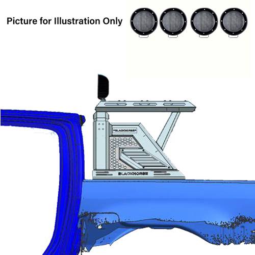 Product of Black Horse Offroad AR2-09BA3-PLFB  Truck Bed Bar 