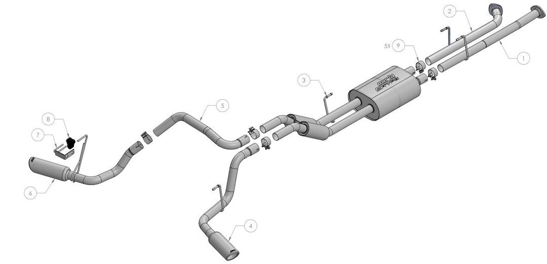 Borla 140332bc Exhaust System Kit||140332bc_1.Jpg||86||b25140332bc||1682454