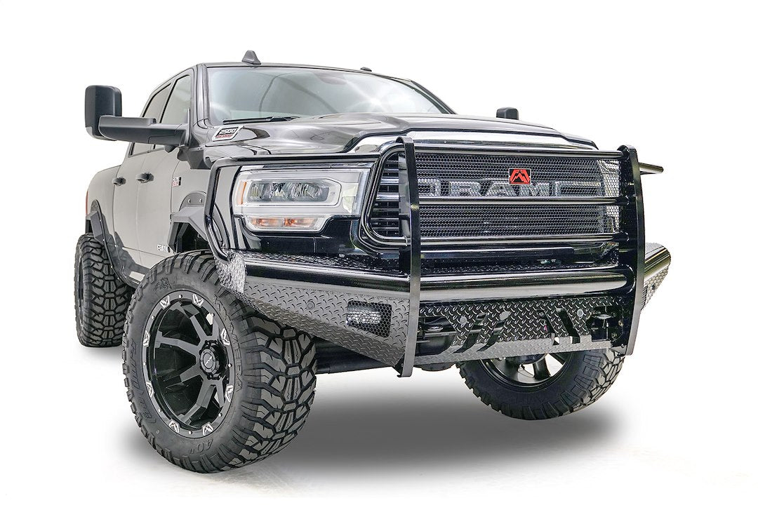 Product of Fab Fours DR19-S4460-1 Black Steel Steel Gloss Powder Coated Bumper 