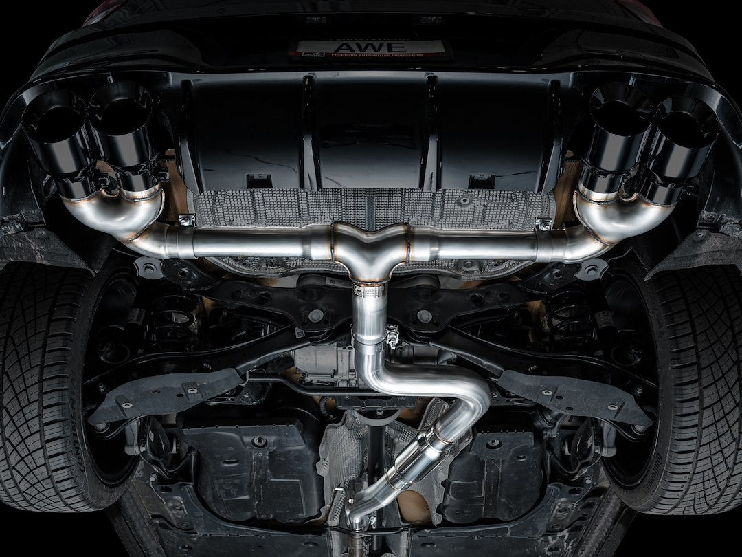 Product of AWE Tuning 3020-43658 Track Edition Cat-Back System Dual Exhaust System Kit 