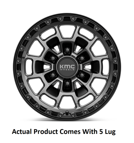 Kmc Wheels Km71878550400 Wheel||km718 Summit_Satin Black With Gray Tinted Face_5 Lug.Png||85||a781878550400||2262361