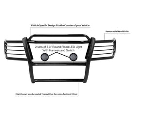 Product of Black Horse Offroad 17EB26MA-PLFB Grille Guard  