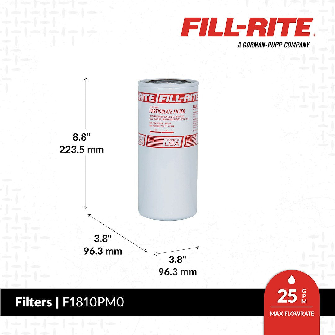 Fill-Rite F1810pm0 Liquid Transfer Tank Pump Filter||f1810pm0_1.Jpg||86||f72f1810pm0||1255981