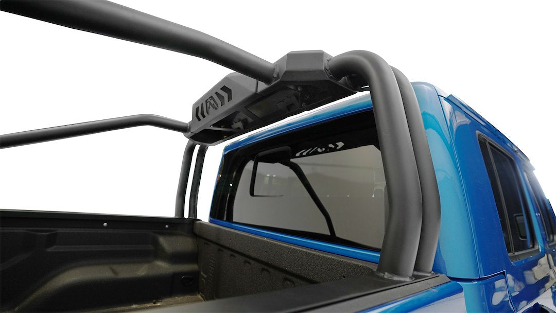 Product of Fab Fours JTSR20-1 Black Powder Coated Bar Style Headache Rack 