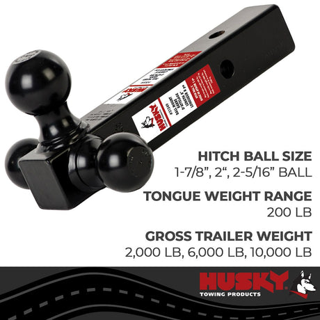 Product of Husky Towing 31349 2 Inch Receiver Trailer Hitch Ball Mount 