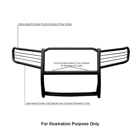 Product of Black Horse Offroad 17H151402MA Grille Guard Modular Black Semi-Gloss Powder Coated 