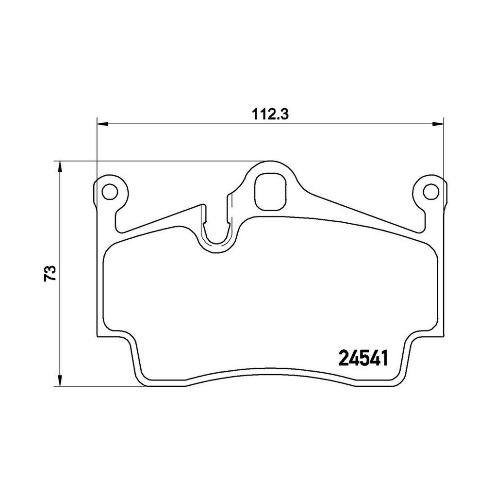 Product of Brembo P65028 Brake Pad - Set Of 4 