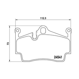 Product of Brembo P65028 Brake Pad - Set Of 4 