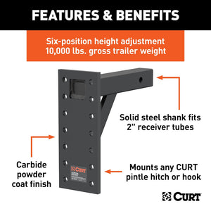 Curt 48341 Pintle Hook Mounting Plate||48341_3008x1990_Fa.Jpg||86||c9348341||1000046