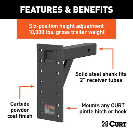 Curt 48341 Pintle Hook Mounting Plate||48341_3008x1990_Fa.Jpg||86||c9348341||1000046