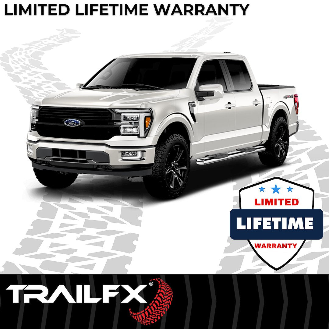 Product of TrailFX A8223S TFX 6" Oval Straight Side Bars Nerf Bar With Surface Steps 