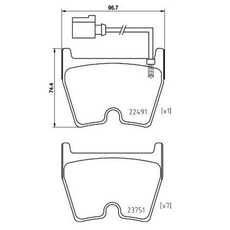 Product of Brembo P85152 Brake Pad - Set Of 4 
