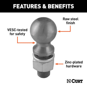 Curt 40086 Trailer Hitch Ball||40086_3008x1990_Fa.Jpg||87||c9340086||1215523