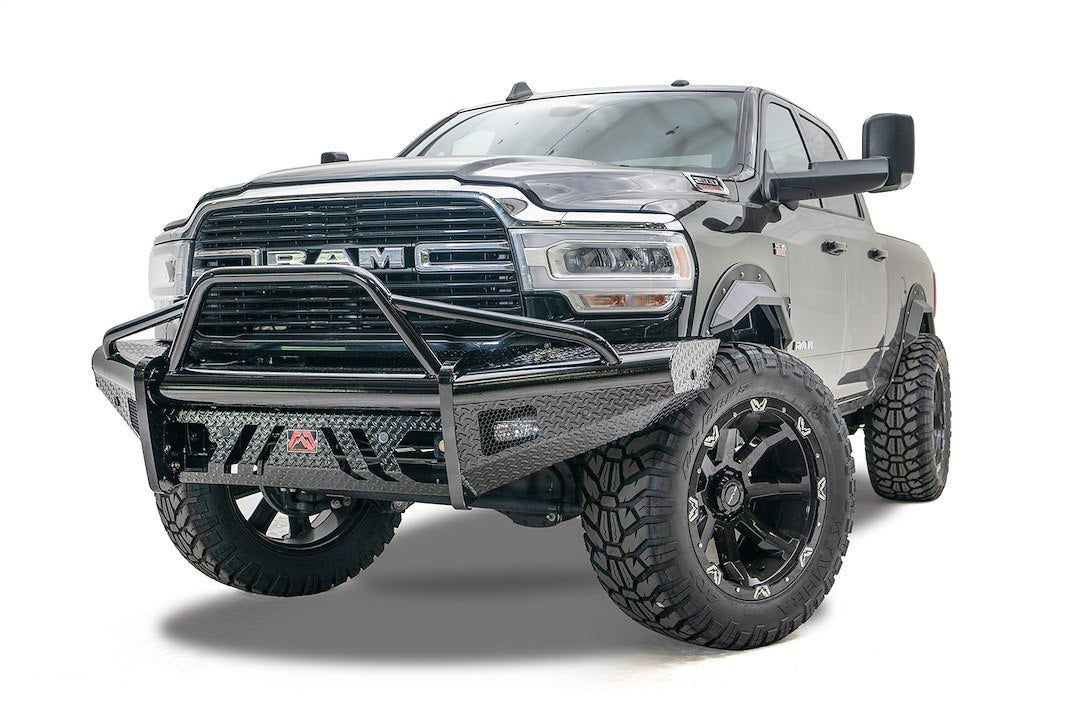 Product of Fab Fours DR19-S4462-1 Black Steel Steel Gloss Powder Coated Bumper 