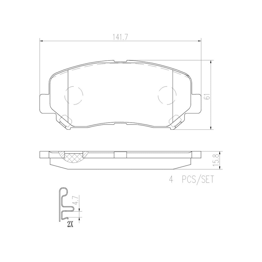 Brembo P49045n Brake Pad||p49045n_Drw.Jpg||92||brmp49045n||1753267