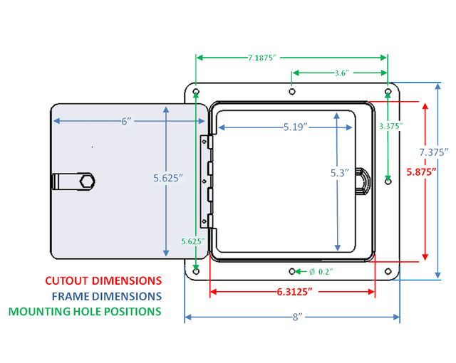Product of Ultra-Fab Products 48-979010 Access Door