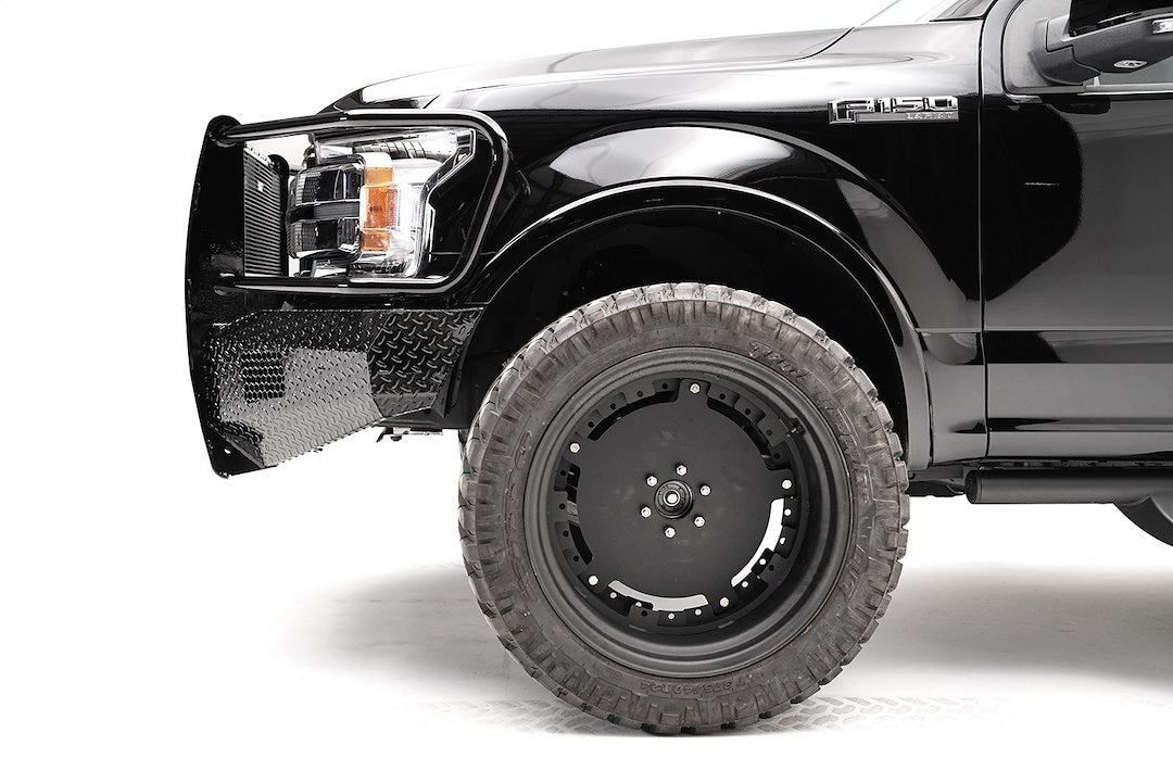Product of Fab Fours FF18-K4560-1 Black Steel Steel Gloss Powder Coated Bumper 