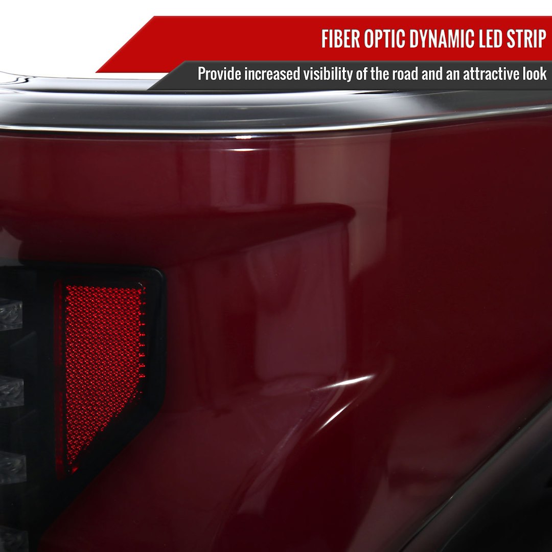 Product of Spec-D Tuning LT-F15015SMLED-SQ-RS Tail Light Assembly 