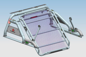 Product of Black Horse Offroad WRB-001BK Tubular Powder Coated Steel Truck Bed Bar 