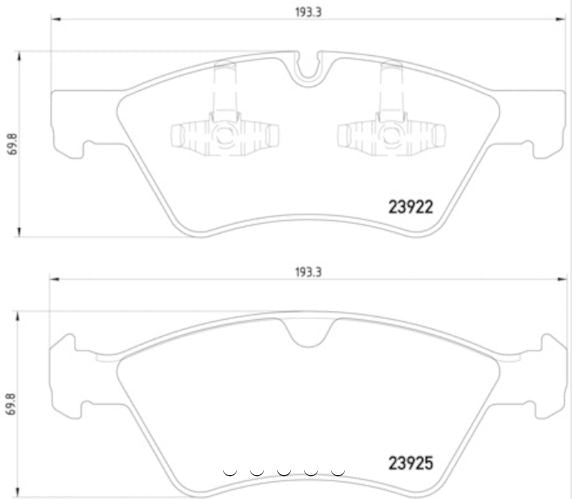 Product of Hella 355012011 Brake Pad - 