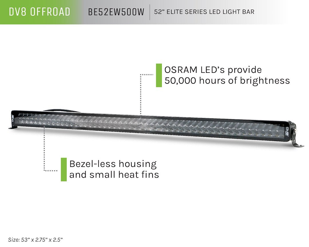 Product of DV8 Offroad BE52EW500W Light Bar 