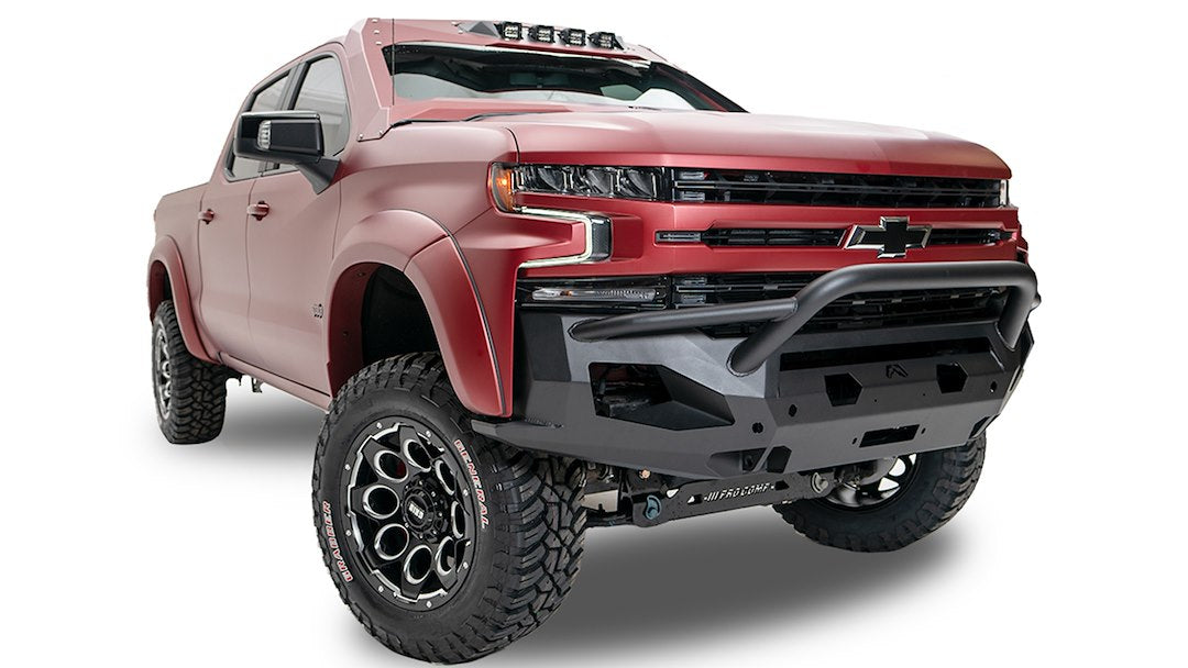Product of Fab Fours CH15-X2751-1 Matrix Series Steel Powder Coated Bumper 
