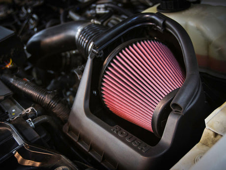 Product of Roush Performance/ Kovington 421238 Matte Performance Cold Air Intake w/ Red Filter 