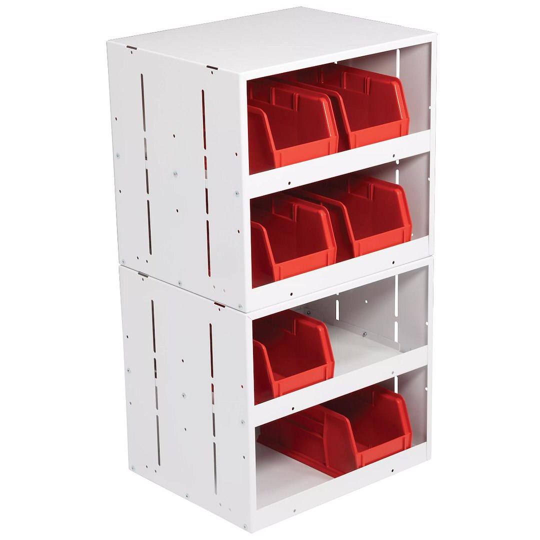 Weather Guard (Werner) 9962-3-01 Van Storage System Cabinet||9962-3-01_Pi_2stackedbins.Jpg||92||w519962301||1524562