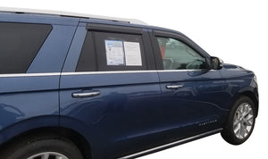 Product of TrailFX 4812H TFX 4-PC Window Vents Outside Channel Rainguard 
