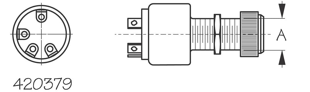 Product of Sea Dog 420379-1 Marine Ignition Switch