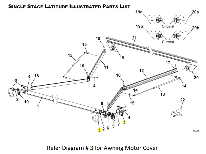 Product of Carefree Rv R001783-006 Awning Motor Cover