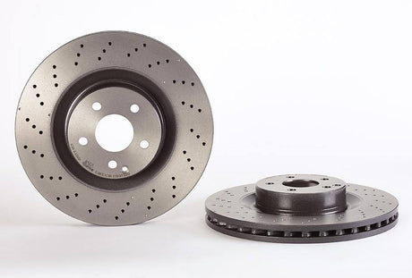 Product of Brembo 09A81711C02 Vented Cross Drilled 1 Piece Brake Rotor 
