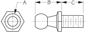 Sea Dog 321586 Multi Purpose Lift Support Ball Stud||321586_1.Jpg||86||sdg321586||1745040