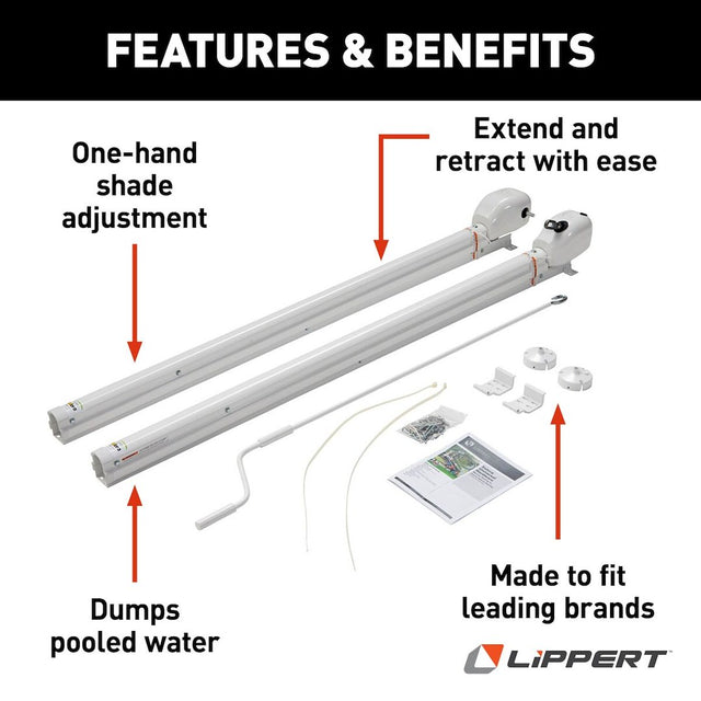 Product of Lippert Components 434728 Manual Awning Arm 