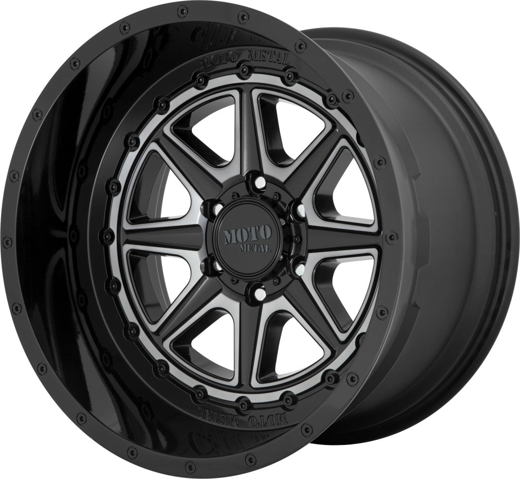 Product of Moto Metal Wheels 20x10 Black With Gray Tinted Accents Wheel - 6x5.31 Bolt Pattern 